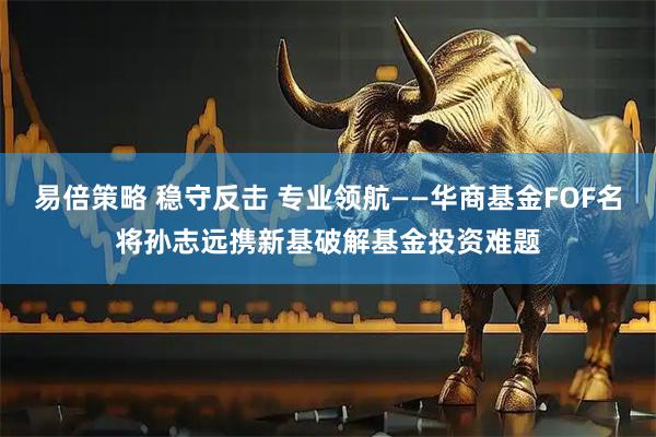 易倍策略 稳守反击 专业领航——华商基金FOF名将孙志远携新基破解基金投资难题